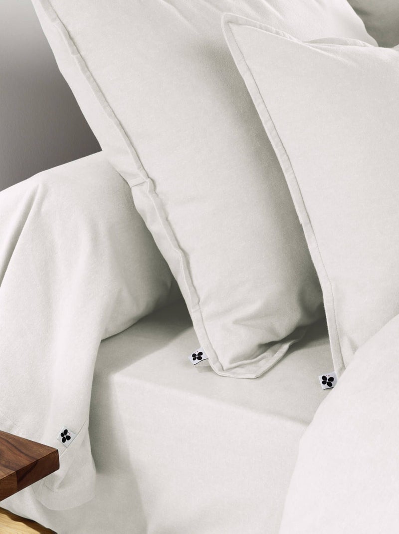 Taie de traversin flanelle Blanc - Kiabi