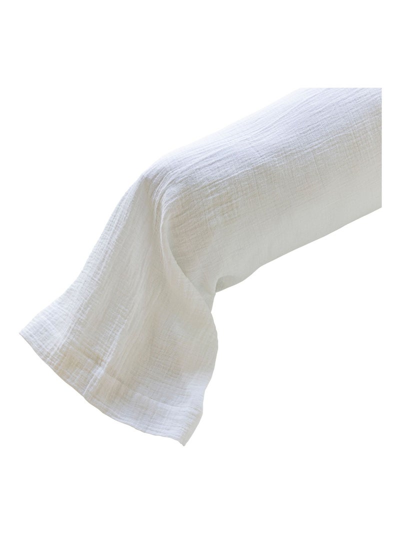 Taie de traversin gaze de coton NOA Blanc - Kiabi