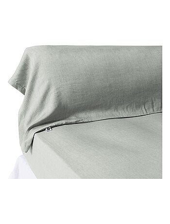 Taie de traversin lyocell uni Collection Lysandre