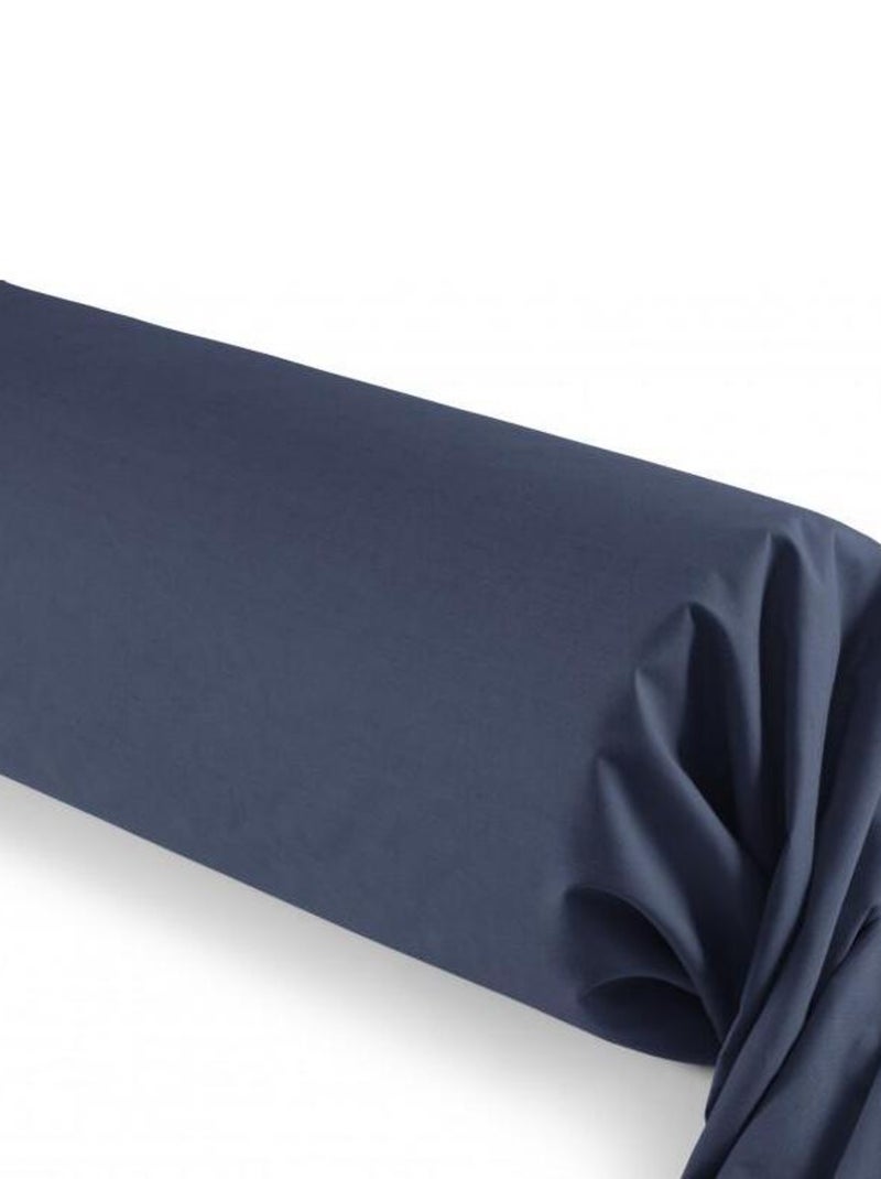 Taie De Traversin Marine 45 X 185 Cm / 100% Coton / 57 Fils/cm² Bleu foncé - Kiabi