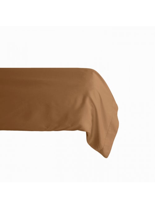Taie de traversin Palace pur coton teint lavé, 63 fils/cm² Vent du sud - Palace Cognac - 43 x 195 cm - Kiabi