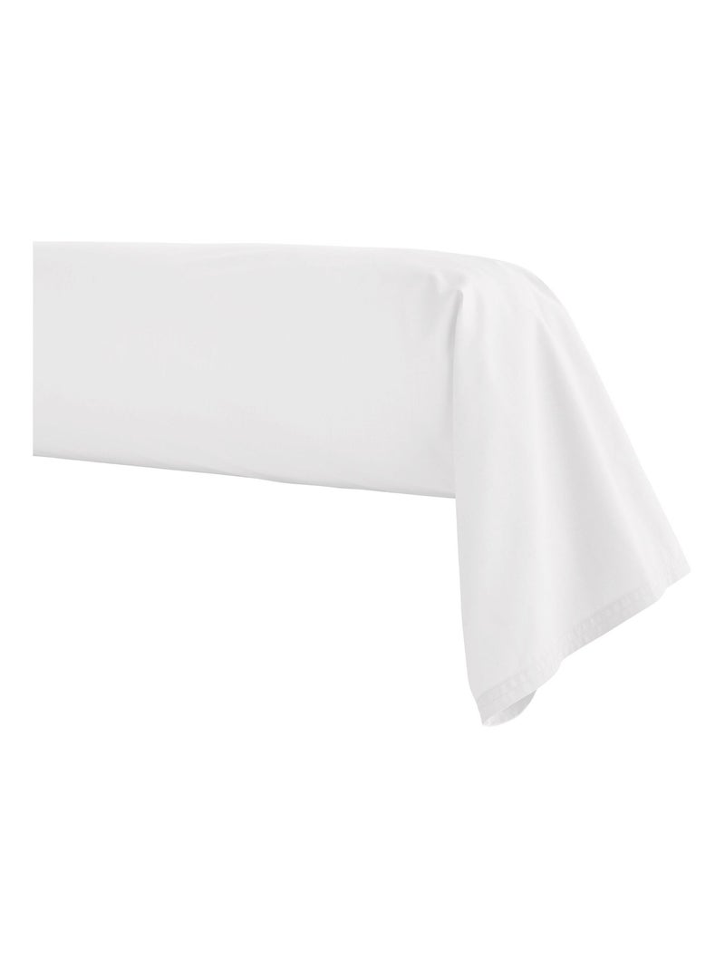 Taie de traversin percale blanc Blanc - Kiabi
