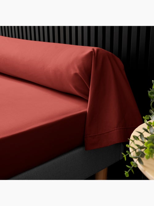 Taie de traversin percale de coton 78 fils – point bourdon - Kiabi