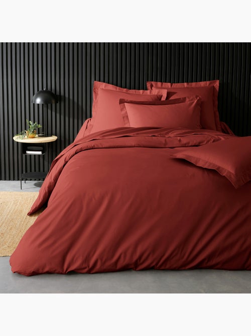 Taie de traversin percale de coton 78 fils – point bourdon - Kiabi