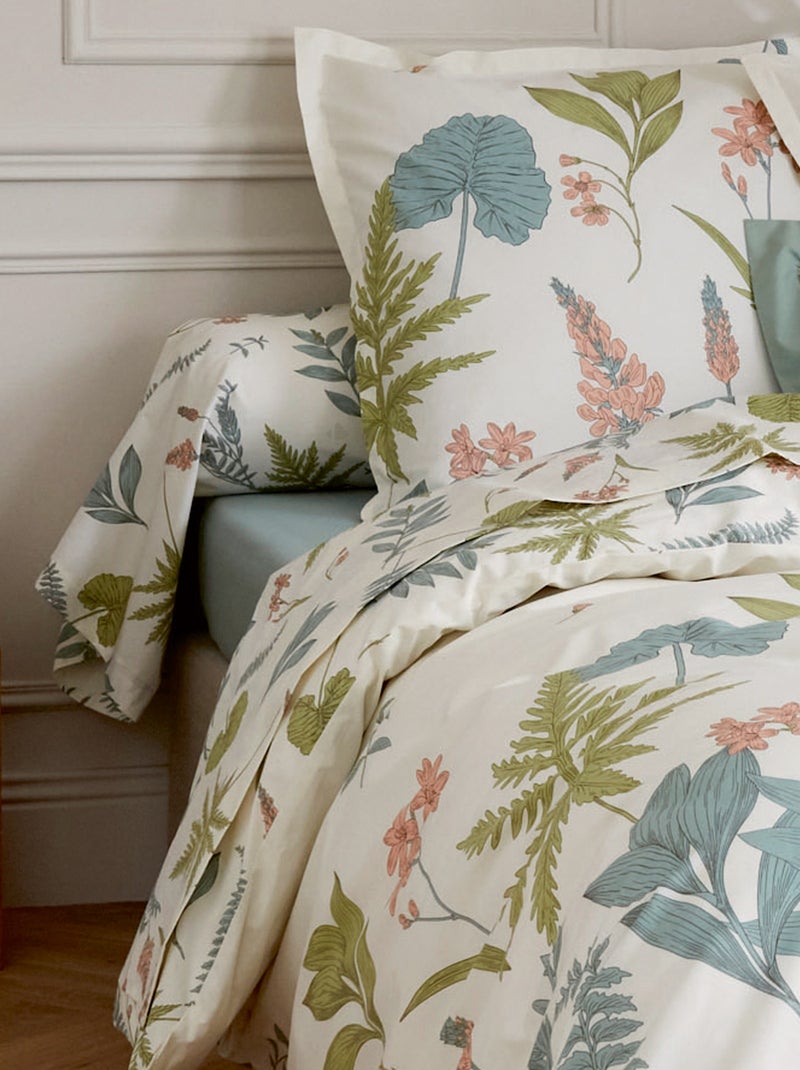 Taie de traversin percale de coton FÉÉRIE Vert clair - Kiabi