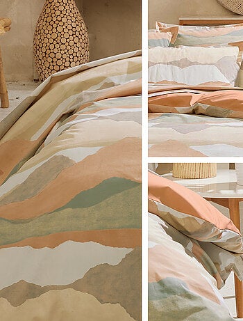 Taie de traversin percale de coton LAND CRAIE