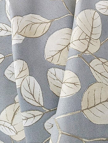 Taie de traversin percale de coton LISON GRIS