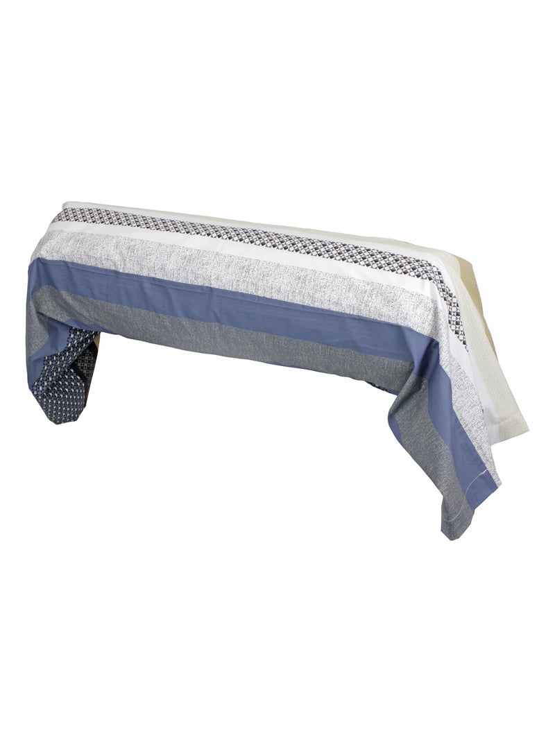 Taie de traversin percale de coton MARLOW Gris foncé - Kiabi