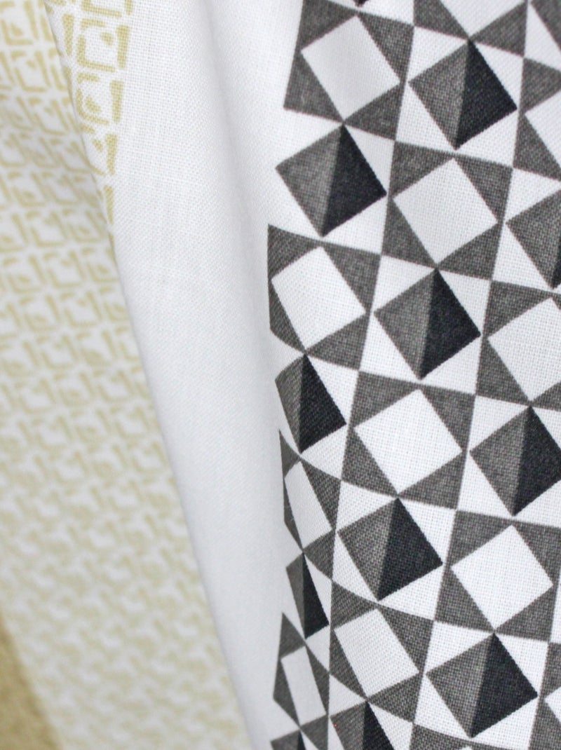 Taie de traversin percale de coton MARLOW Gris foncé - Kiabi