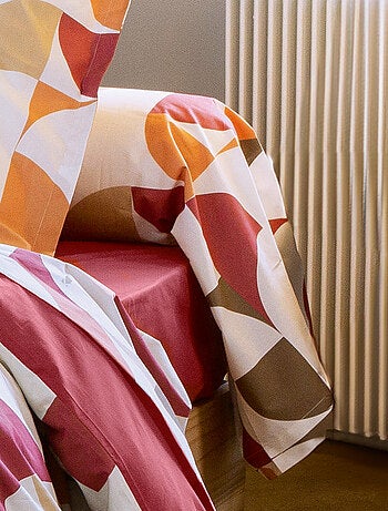 Taie de traversin percale de coton MODULO