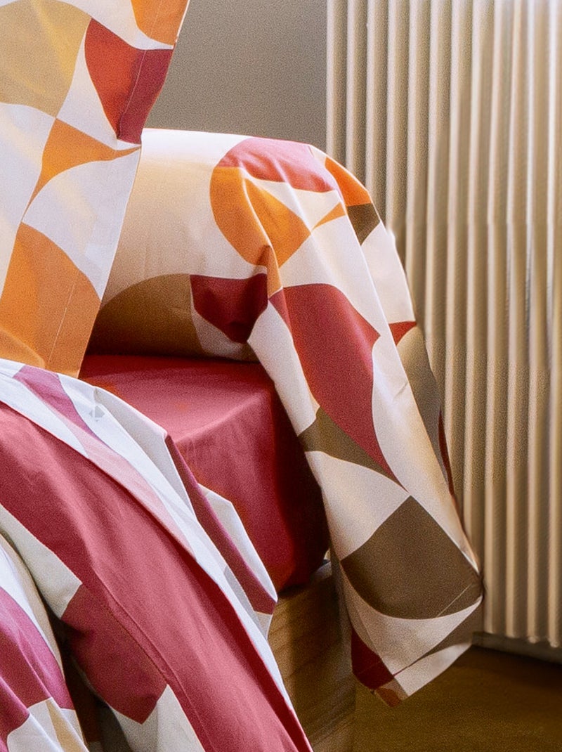 Taie de traversin percale de coton MODULO Multicolore - Kiabi