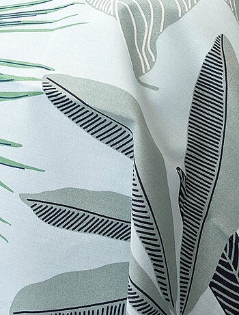 Taie de traversin percale de coton MOOREA PACIFIC bleu cobalt