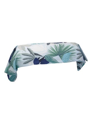 Taie de traversin percale de coton MOOREA PACIFIC bleu cobalt