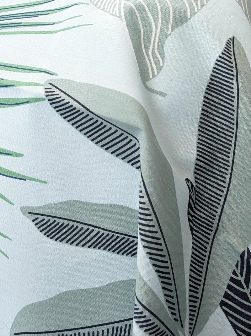 Taie de traversin percale de coton MOOREA PACIFIC bleu cobalt Bleu cobalt - Kiabi