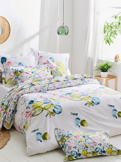 Taie de traversin percale de coton NENUPHAR - Kiabi