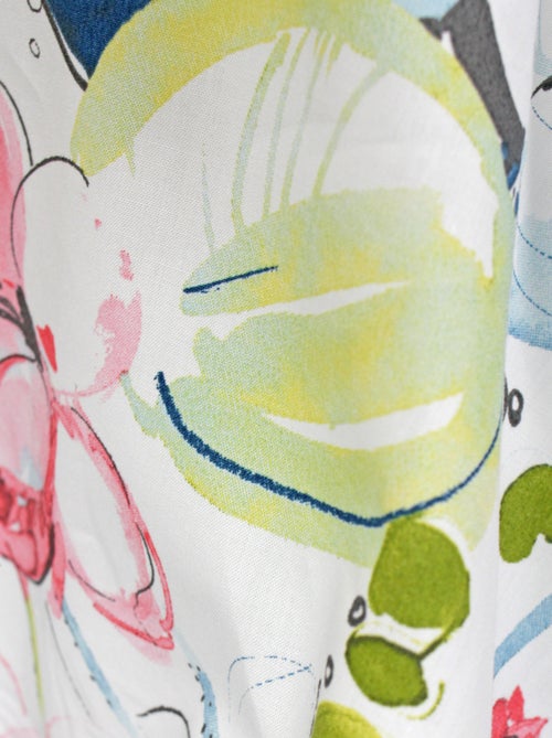Taie de traversin percale de coton NENUPHAR - Kiabi