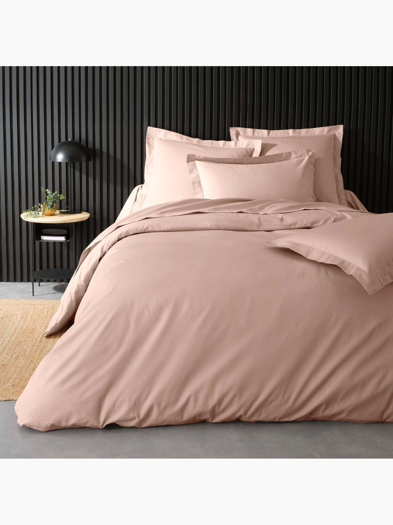 Taie de traversin percale de coton ORIGINE Rose - Kiabi