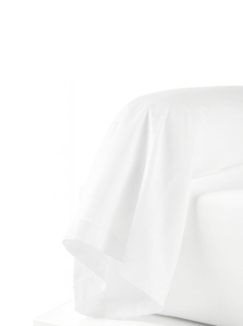 Taie de traversin percale de coton piquée unie - Kiabi