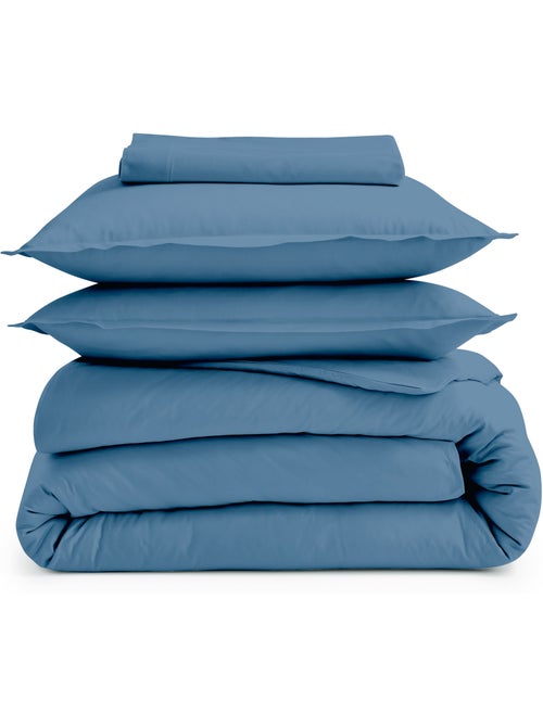 Taie de traversin percale de coton piquée unie - Kiabi Taie de traversin percale de coton piquée unie - Kiabi