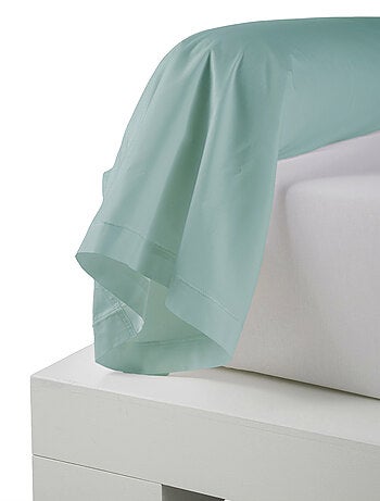 Taie de traversin percale de coton piquée unie