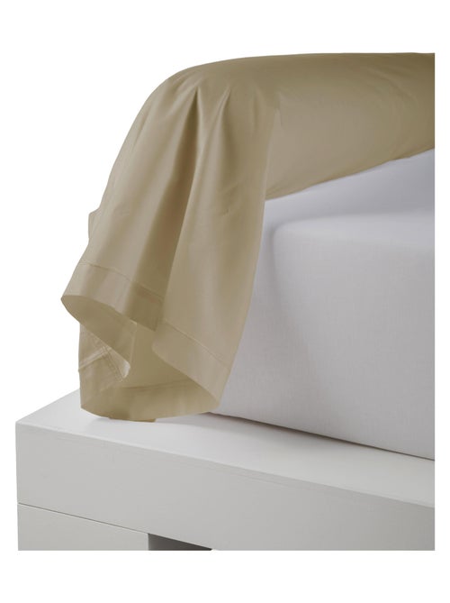 Taie de traversin percale de coton piquée unie - Kiabi