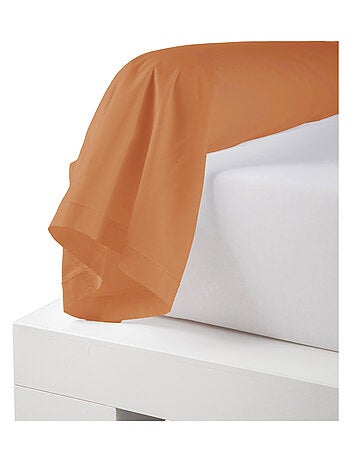 Taie de traversin percale de coton piquée unie