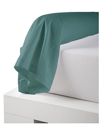 Taie de traversin percale de coton piquée unie