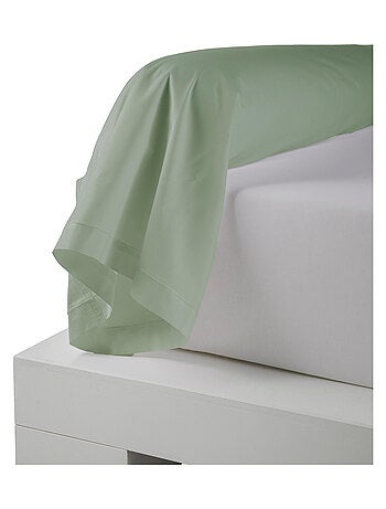 Taie de traversin percale de coton piquée unie