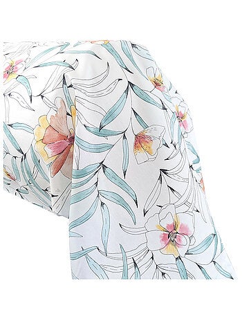 Taie de traversin percale de coton ROXANE