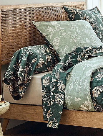 Taie de traversin percale de coton végétal
