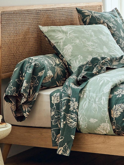 Taie de traversin percale de coton végétal - Kiabi