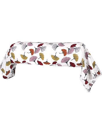 Taie de traversin percale pur coton GINKGO