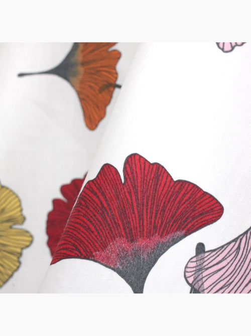 Taie de traversin percale pur coton GINKGO - Kiabi