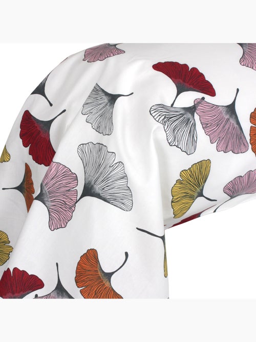 Taie de traversin percale pur coton GINKGO - Kiabi