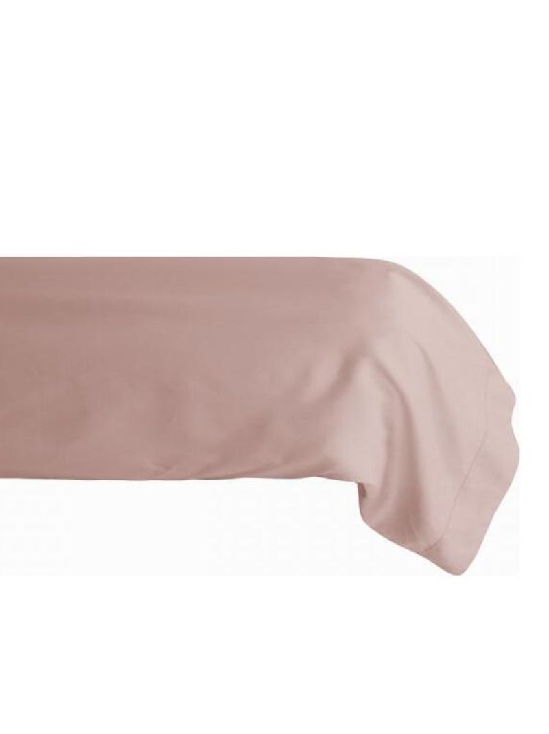 Taie de traversin percale pur coton peigné longues fibres 80 fils/cm² Vent du sud Rose - Kiabi