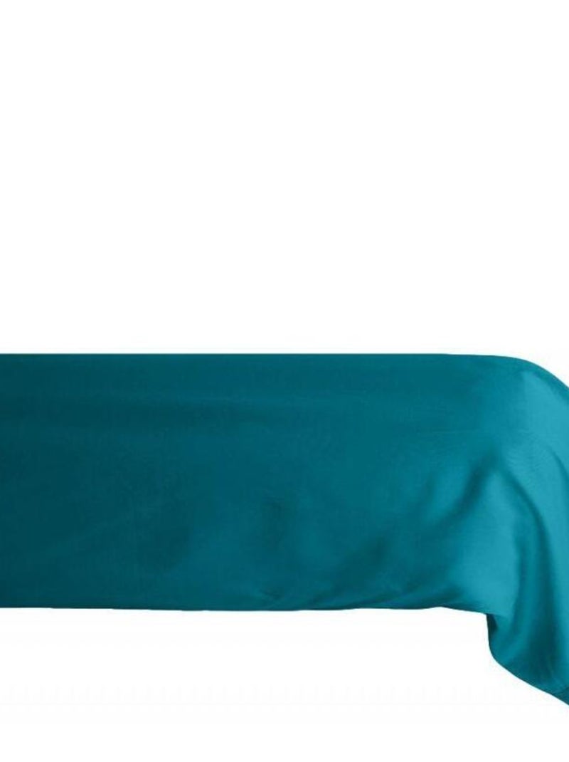 Taie de traversin percale pur coton peigné longues fibres Vent du sud - Opale - 43 x 195 Bleu - Kiabi