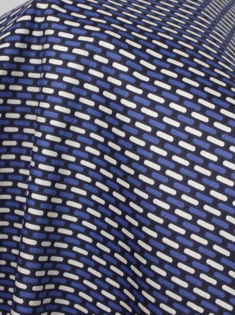 Taie de traversin satin coton ENZO Bleu - Kiabi