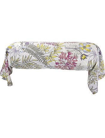 Taie de traversin satin de coton ANAÏS multicolore