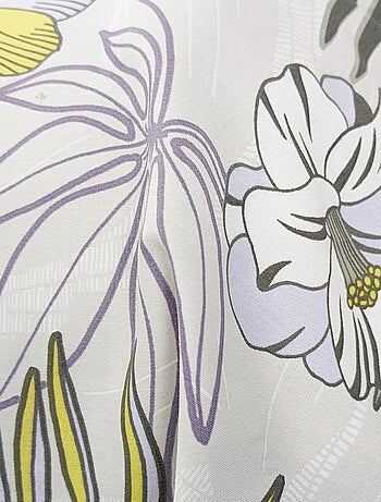 Taie de traversin satin de coton ANAÏS multicolore