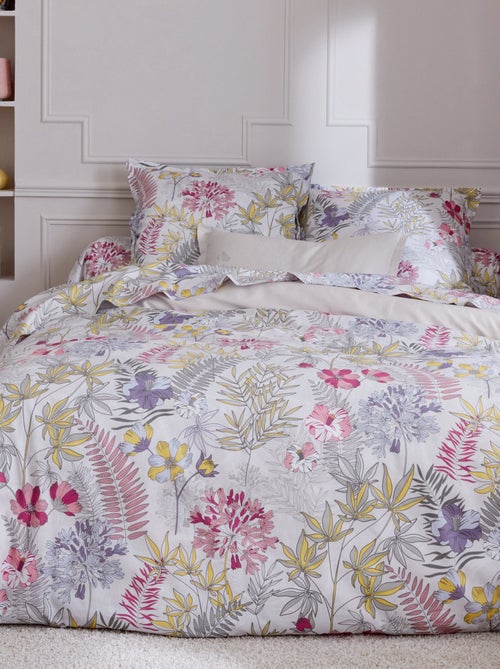 Taie de traversin satin de coton ANAÏS multicolore - Kiabi Taie de traversin satin de coton ANAÏS multicolore - Kiabi