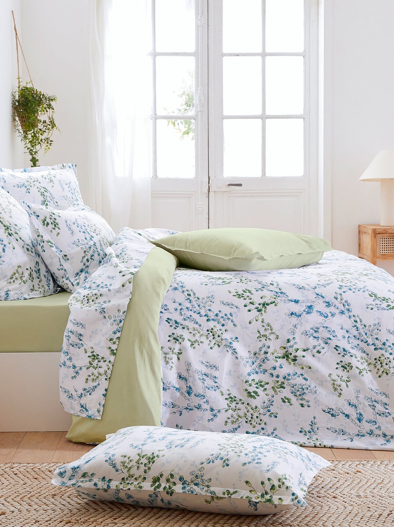 Taie de traversin satin de coton ANGÈLE Vert tilleul - Kiabi