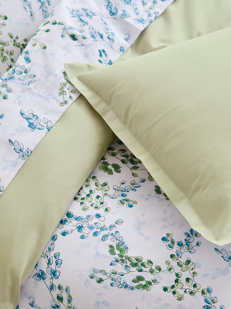 Taie de traversin satin de coton ANGÈLE Vert tilleul - Kiabi