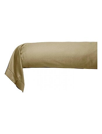 Taie de traversin satin de coton céladon