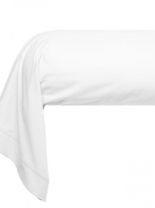 Taie de traversin satin de coton blanc - Kiabi Taie de traversin satin de coton blanc - Kiabi