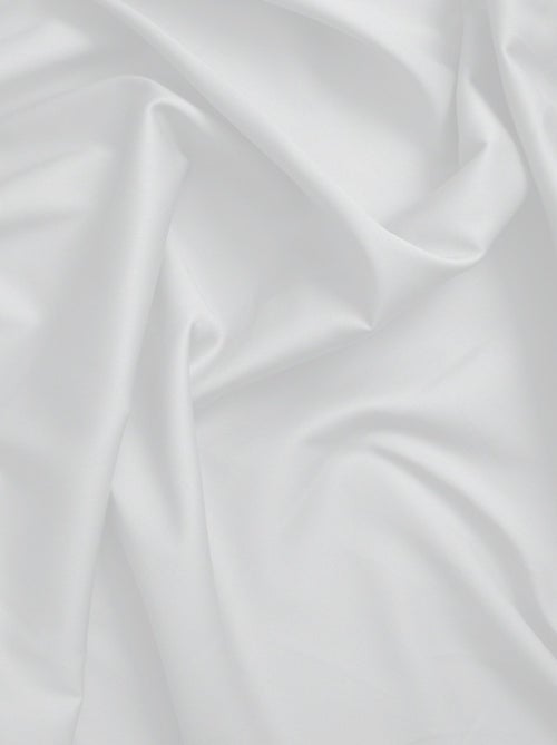 Taie de traversin satin de coton blanc - Kiabi Taie de traversin satin de coton blanc - Kiabi