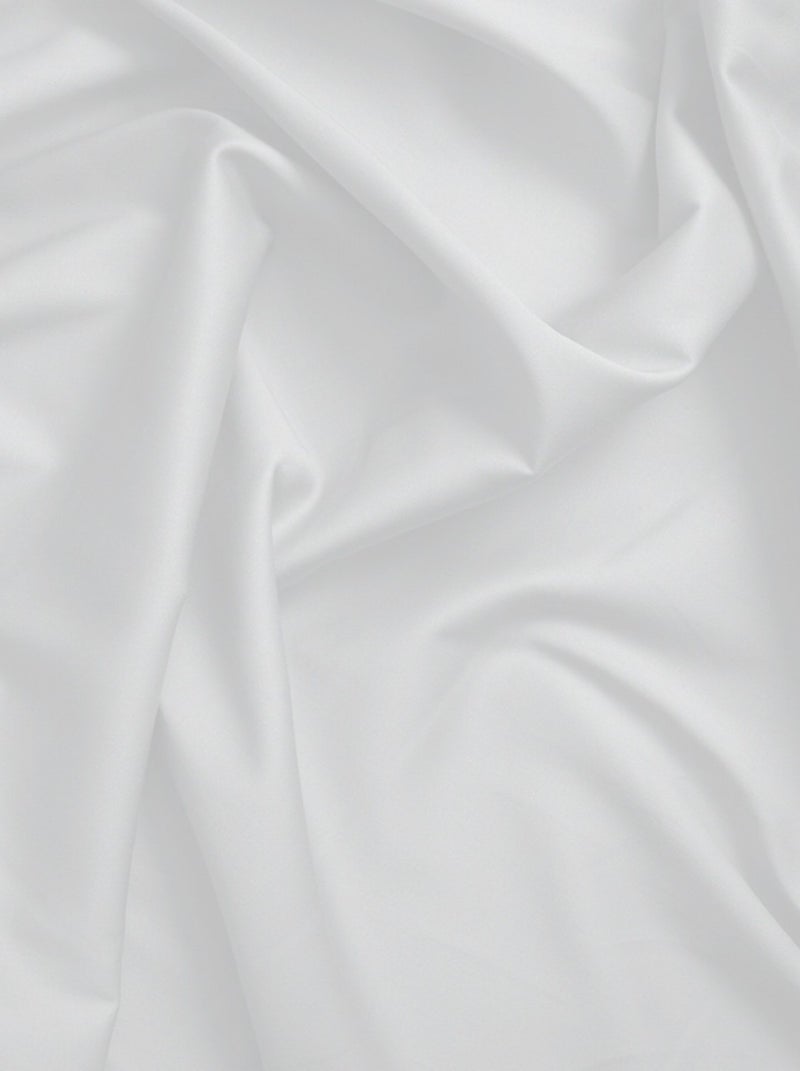 Taie de traversin satin de coton blanc Blanc - Kiabi