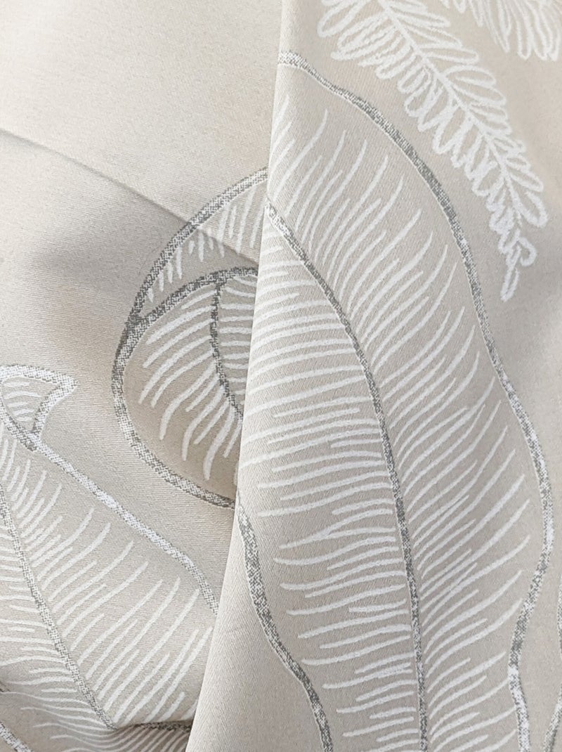 Taie de traversin satin de coton CAYENNE Beige grès - Kiabi
