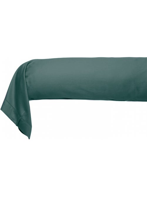Taie de traversin satin de coton céladon - Kiabi