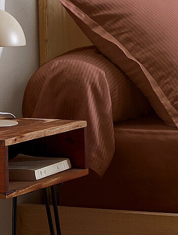 Taie de traversin satin de coton GRAND HÔTEL