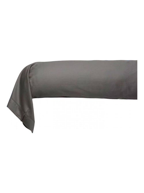 Taie de traversin satin de coton gris - Kiabi Taie de traversin satin de coton gris - Kiabi